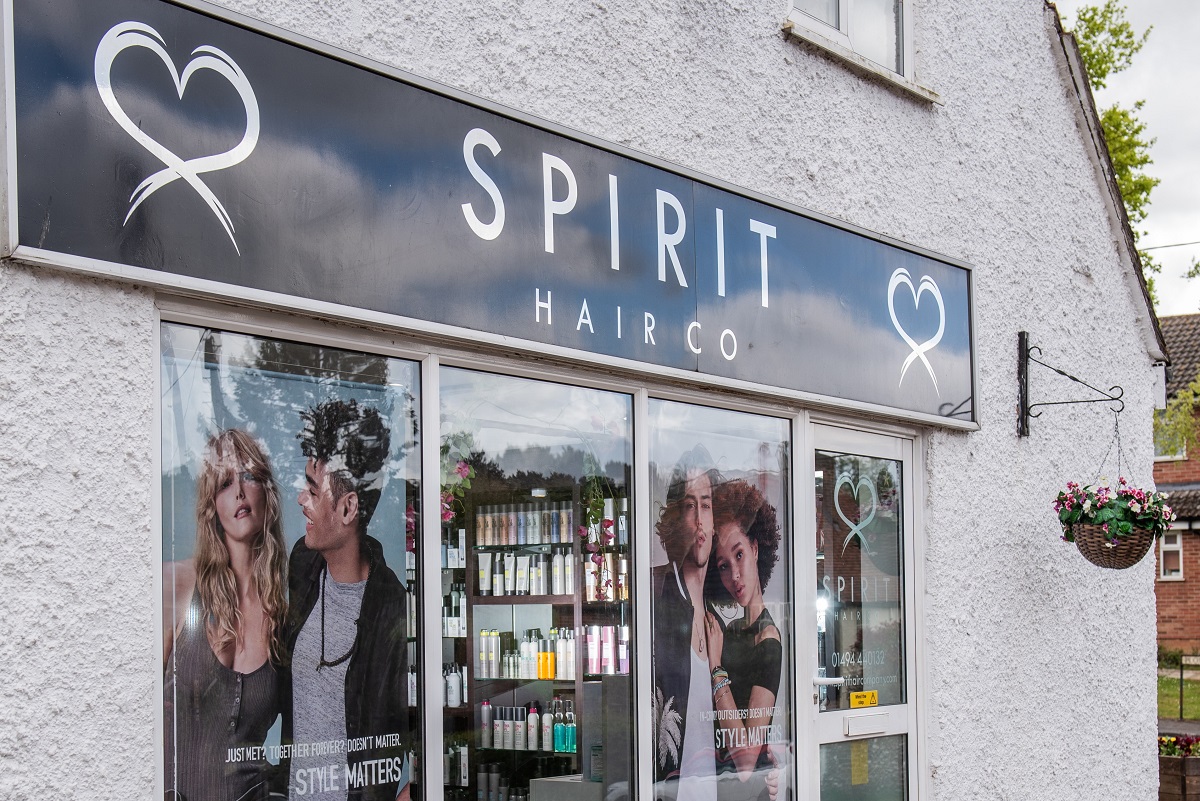 Outside Spirit Hair Company in HIgh Wycombe Bucks