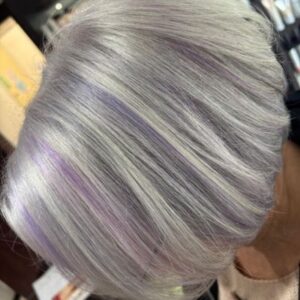 GREY HAIR BLENDING WITH BOLD COLOURS