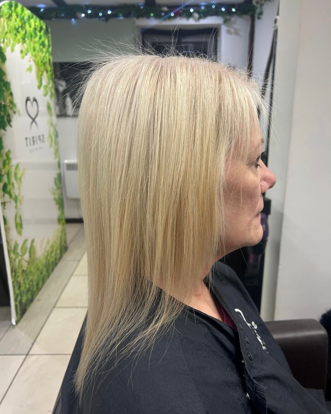 blended extensions with natural movement salon result